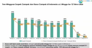 Kemenkes Pastikan Surveilans Tetap Berjalan Meski Kasus Campak Menurun